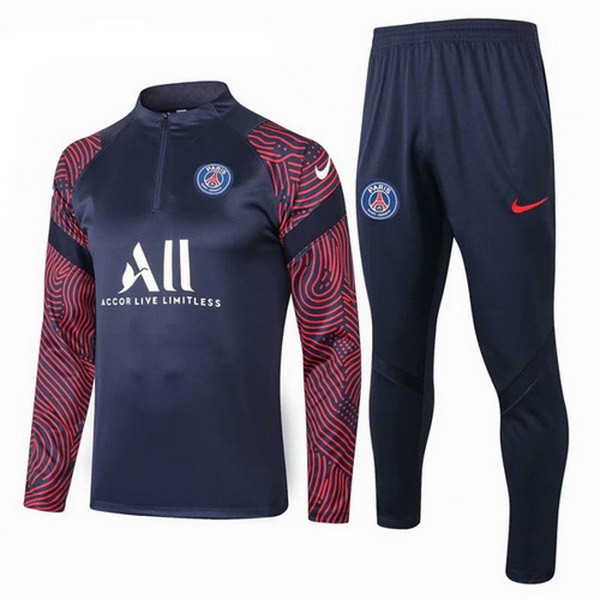 Survetement Football Paris Saint Germain 2020-21 Noir Rouge Blanc